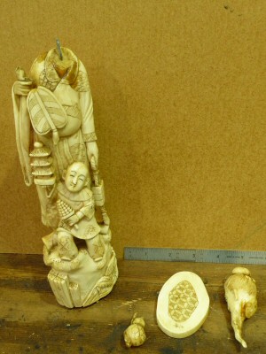 Restoration of an Ivory Figure - Before